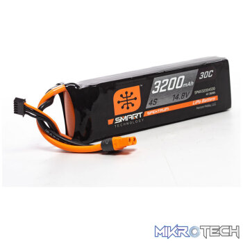 14.8V 3200mAh 4S 30C Smart LiPo Battery: IC3