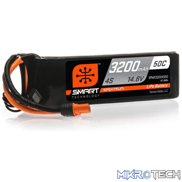 14.8V 3200mAh 4S 50C Smart LiPo Battery IC3 14.8V 3200mAh 4S 50C Smart LiPo Battery IC3