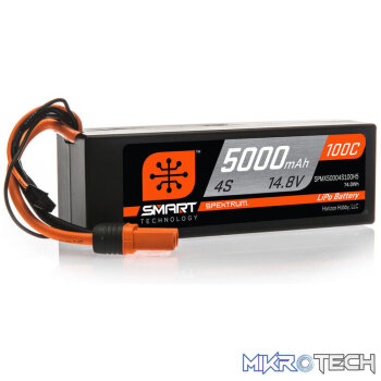 14.8V 5000mAh 4S 100C Smart Hardcase LiPo Battery IC5