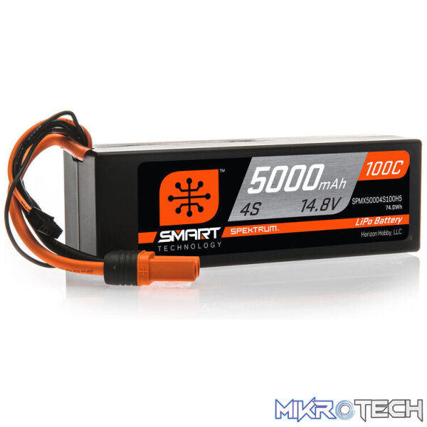 14.8V 5000mAh 4S 100C Smart Hardcase LiPo Battery IC5 14.8V 5000mAh 4S 100C Smart Hardcase LiPo Battery IC5