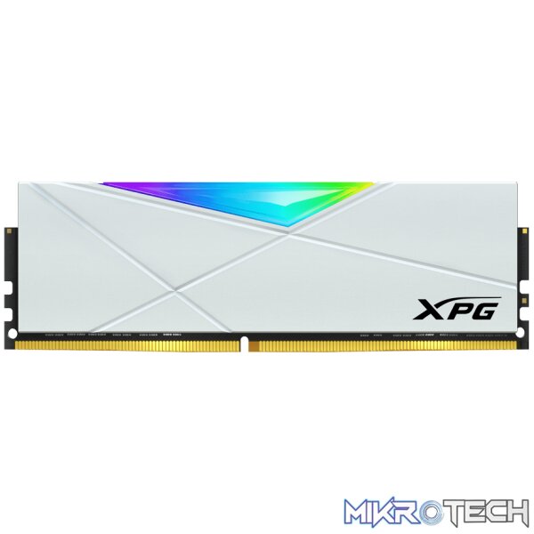 16GB ADATA XPG RGB D50 DDR4 3600 WHITE 16GB ADATA XPG RGB D50 DDR4 3600 WHITE