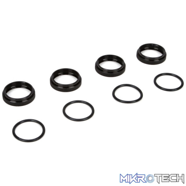 16mm Shock Nuts & O-rings: 8B 3.0 16mm Shock Nuts & O-rings: 8B 3.0