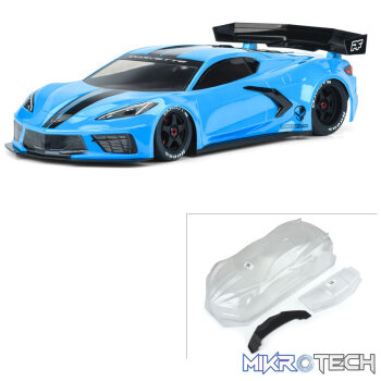1/7 Chevrolet Corvette C8 Clear Body Felony & Infraction