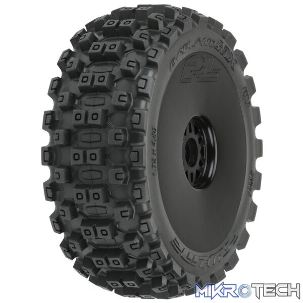 1/8 Badlands MX M2 Front/Rear Buggy Tyres Mounted 17mm Black (2) 1/8 Badlands MX M2 Front/Rear Buggy Tyres Mounted 17mm Black (2)