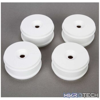 1/8 Buggy Dish Wheel White (4): 8IGHT B