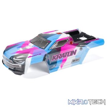1/8 Painted Body with Decals Blue/Pink: KRATON 6S BLX V6