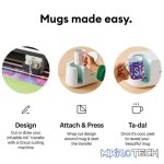 2009663 - Cricut Mugpress (standalone); Give the gift of vibrant; professional-quality; personalized mugs with Cricut Mug Press - Image 4