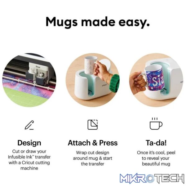2009663 - Cricut Mugpress (standalone); Give the gift of vibrant; professional-quality; personalized mugs with Cricut Mug Press - Image 4