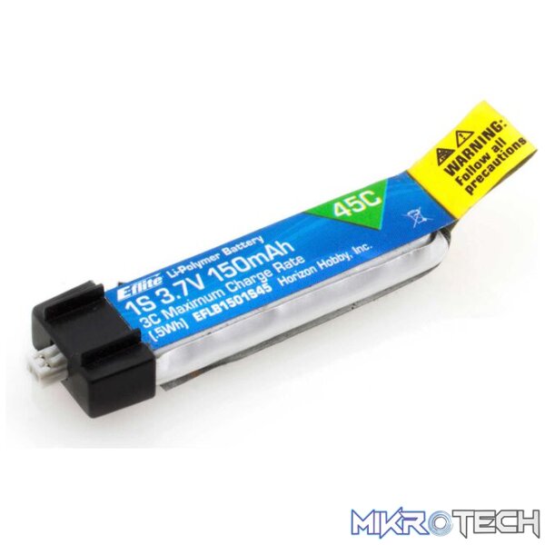 3.7V 150mAh 1S 45C LiPo Battery PH 1.25 (Ultra Micro) 3.7V 150mAh 1S 45C LiPo Battery PH 1.25 (Ultra Micro)