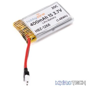 3.7V 1S 400mAh LiPo Battery Molex 51005