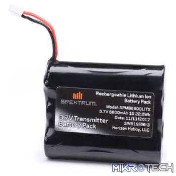 3.7V 6600mAh 1S Li-Ion Transmitter Battery