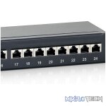 326424 Premium 24-Port Cat.6 Shielded Patch Panel, Black - Image 4