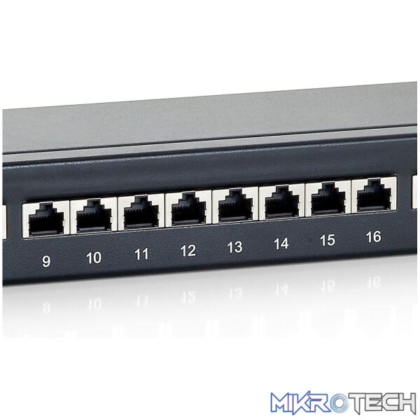326424 Premium 24-Port Cat.6 Shielded Patch Panel, Black - Image 5