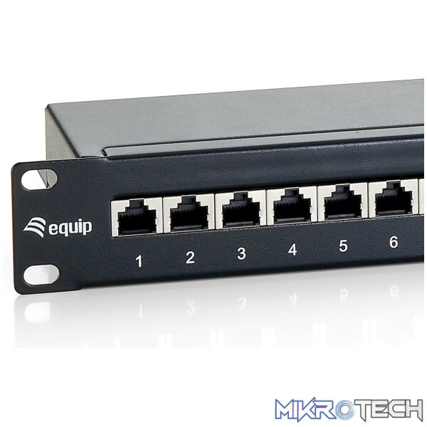 326424 Premium 24-Port Cat.6 Shielded Patch Panel, Black - Image 6