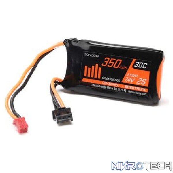 350mAh 2S 7.4V LiPo w/ PH2.0 2pin Power Connector 350mAh 2S 7.4V LiPo w/ PH2.0 2pin Power Connector