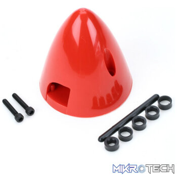 4 Pin Spinner 2-1/2" Red