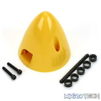 4 Pin Spinner 2-1/2" Yellow