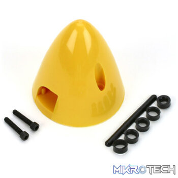 4 Pin Spinner 2-1/4" Yellow