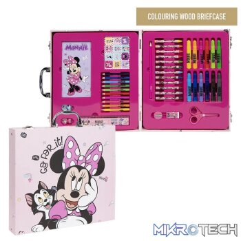 42-Piece Colouring Stationery Briefcase - Minnie Mouse