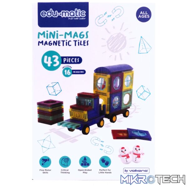43 Magnetic Tiles with Windows and Car Parts 43 Magnetic Tiles with Windows and Car Parts