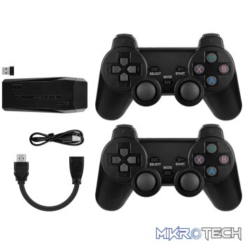 4K VX Game Console with Wireless Controllers - Black