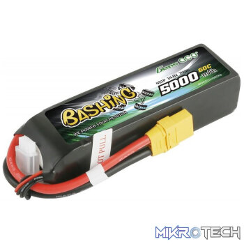 5000mAh 14.8V 4S1P 60C LiPo Battery with XT90 - Bashing