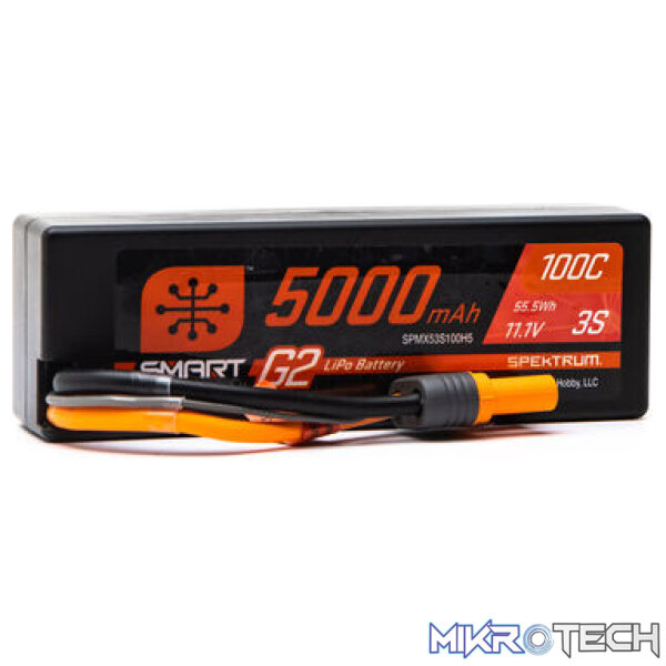 5000mAh 3S 11.1V Smart G2 Hard Case LiPo 100C IC5 5000mAh 3S 11.1V Smart G2 Hard Case LiPo 100C IC5