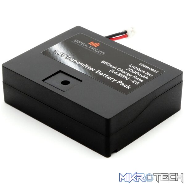7.4V 2000mAh 2S Li-Ion Transmitter Battery: TX Plug 7.4V 2000mAh 2S Li-Ion Transmitter Battery: TX Plug