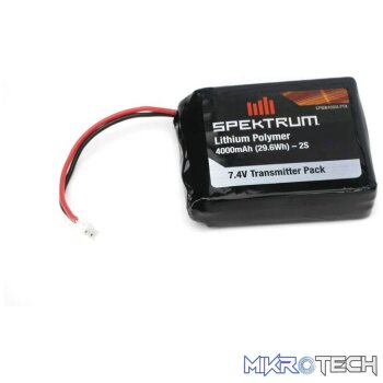 7.4V 4000mAh 2S LiPo Transmitter Battery