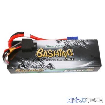7.4V 5200mAh 2S 35C G-Tech Smart Bashing Hardcase LiPo Battery: EC3