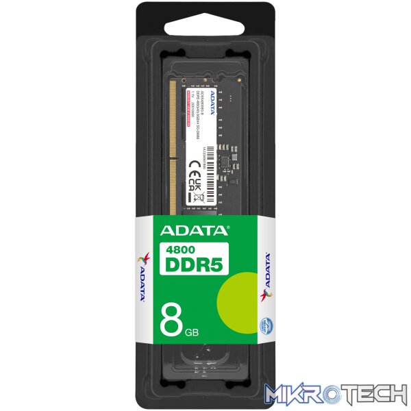 8GB ADATA PREM MEMORY DDR5 4800 SO-DIMM 8GB ADATA PREM MEMORY DDR5 4800 SO-DIMM