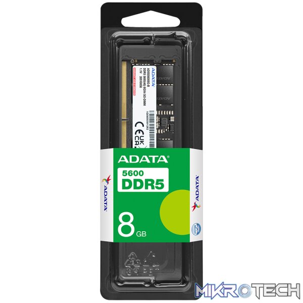 8GB ADATA PREMIER DDR5 5600 SO-DIMM 8GB ADATA PREMIER DDR5 5600 SO-DIMM