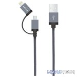 AC330 Micro USB + 8pin Charge & Sync MFI Braided Cable - Image 2