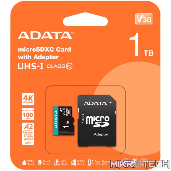 ADATA MICRO SDXC 512GB UHS-I U3 V30 CL10 - Image 2