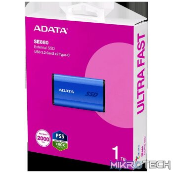 ADATA SE 880 PORTABLE  SSD 1TB BLUE