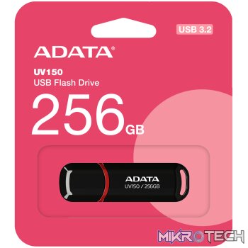 ADATA UV150 USB 3.2 256GB SNAP CAP BLACK