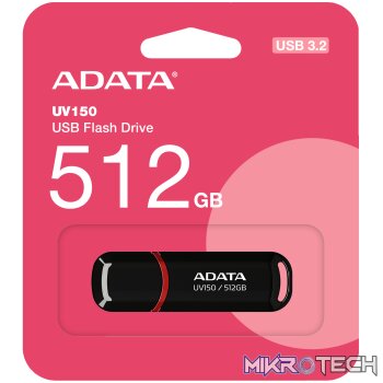 ADATA UV150 USB 3.2 512GB SNAP CAP BLACK