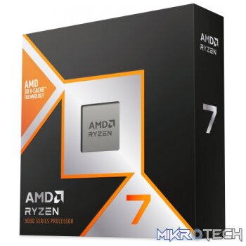 AMD Ryzen 7 9800X3D 5.2GHz 8-Core Zen 5 Socket AM5 CPU – Cooler Not Included
