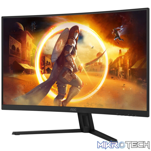 AOC CQ32G4VE 31.5" QHD 180Hz Fast VA Curved Gaming Monitor - Image 2