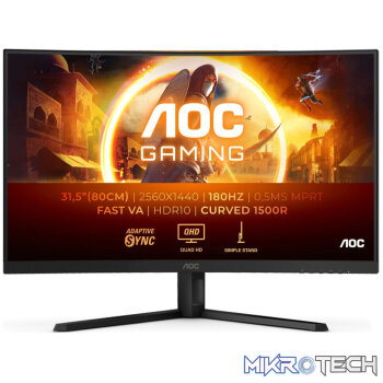 AOC CQ32G4VE 31.5? QHD 180Hz Fast VA Curved Gaming Monitor