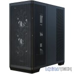 APNX C1-R premium Black mid-tower ATX case - 4x PWM ARGB Fan Included - 3x2.5'' or 3x 3.5'' - 360mm radiator - BTF Compatible.