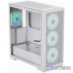 APNX C1-R premium White mid-tower ATX case - 4x PWM ARGB Fan Included - 3x2.5'' or 3x 3.5'' - 360mm radiator - BTF Compatible.