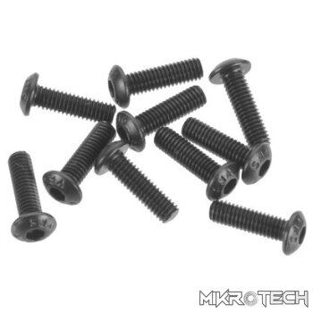 AR721310 Button Head Screw 3x10mm (10)