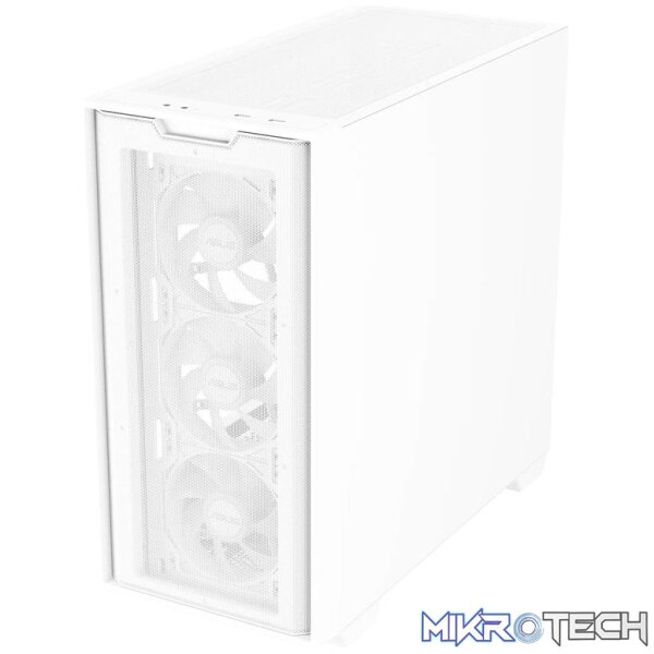 ASUS A21 PLUS Clear Tempered Glass Mesh Steel White Micro-ATX Mid-Tower Gaming Chassis - Image 3
