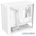 ASUS A21 PLUS Clear Tempered Glass Mesh Steel White Micro-ATX Mid-Tower Gaming Chassis - Image 5