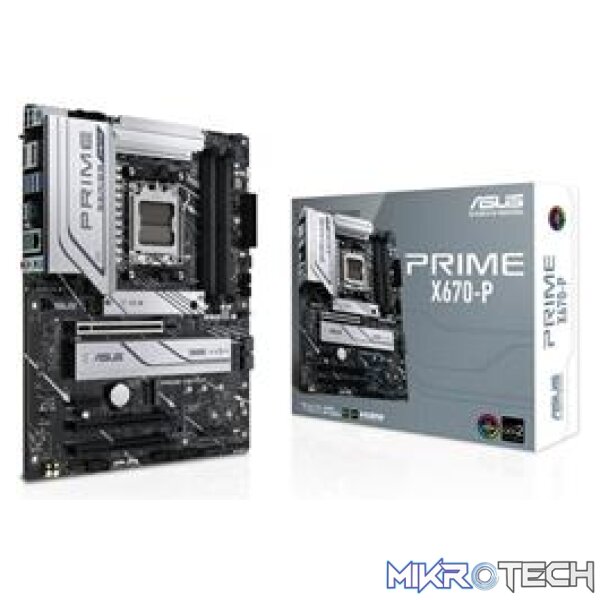 ASUS AMD Ryzen PRIME X670-P AM5 DDR5 PCIe 4.0 ATX Motherboard ASUS AMD Ryzen PRIME X670-P AM5 DDR5 PCIe 4.0 ATX Motherboard