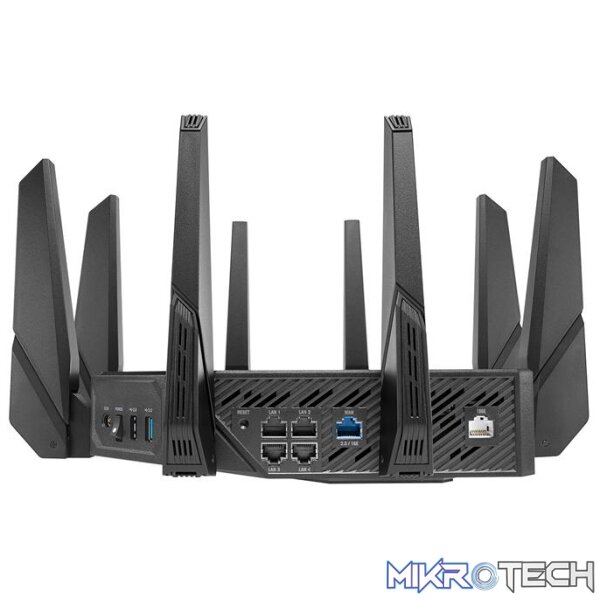 ASUS GT-AX11000 Pro ROG Rapture Pro AX11000 WiFi 6 Tri-Band AiMesh 10 Gigabit Ethernet Wireless Gaming Router - Image 3