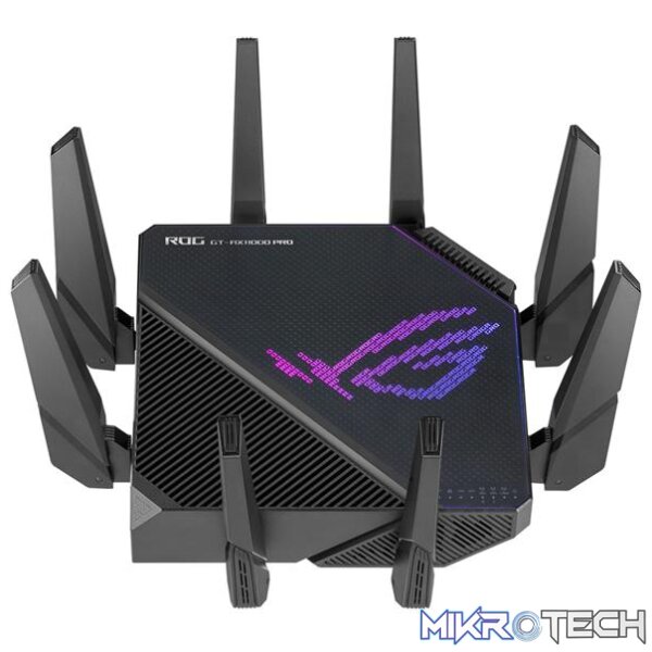 ASUS GT-AX11000 Pro ROG Rapture Pro AX11000 WiFi 6 Tri-Band AiMesh 10 Gigabit Ethernet Wireless Gaming Router ASUS GT-AX11000 Pro ROG Rapture Pro AX11000 WiFi 6 Tri-Band AiMesh 10 Gigabit Ethernet Wireless Gaming Router