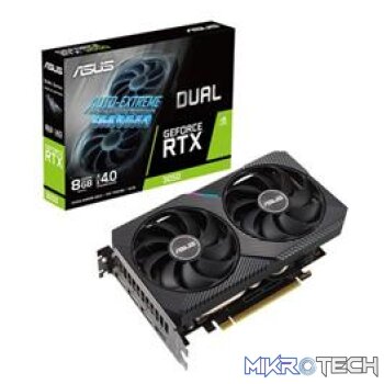 ASUS GeForce RTX 3050 Dual V2 OC Edition 8GB GDDR6 128-bit PCI Express 4.0 Graphics Card