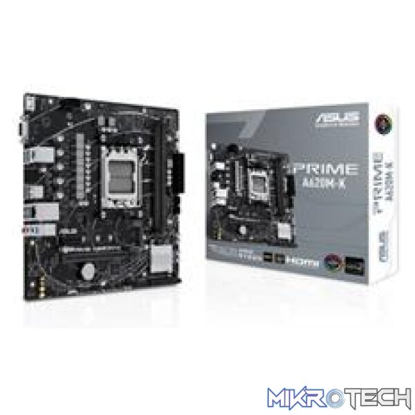 ASUS PRIME A620M-K AMD A620 Ryzen Socket AM5 Micro-ATX Desktop Motherboard ASUS PRIME A620M-K AMD A620 Ryzen Socket AM5 Micro-ATX Desktop Motherboard